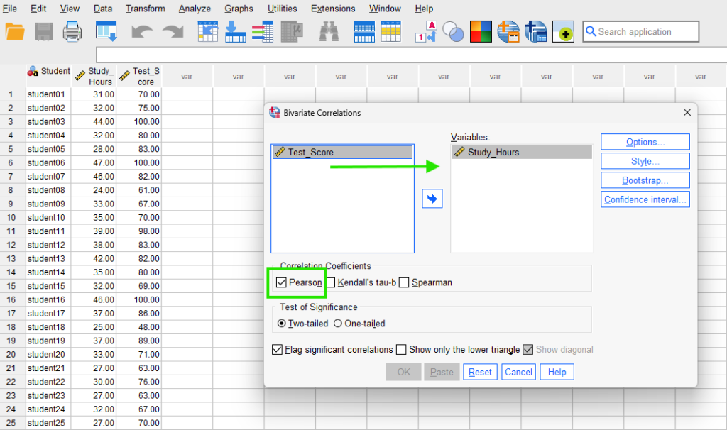 Pearson Correlation in SPSS - Free SPSS Tutorials