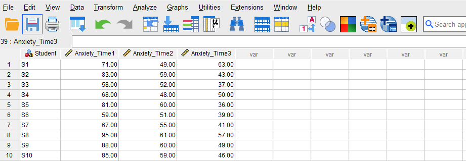 Repeated Measures ANOVA in SPSS