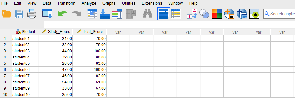 Simple Regression in SPSS