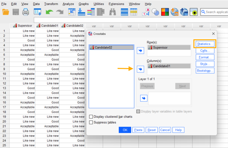 Kappa and Weighted Kappa in SPSS - Free SPSS Tutorials