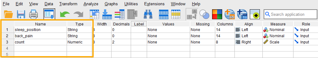 contingency or crosstab SPSS