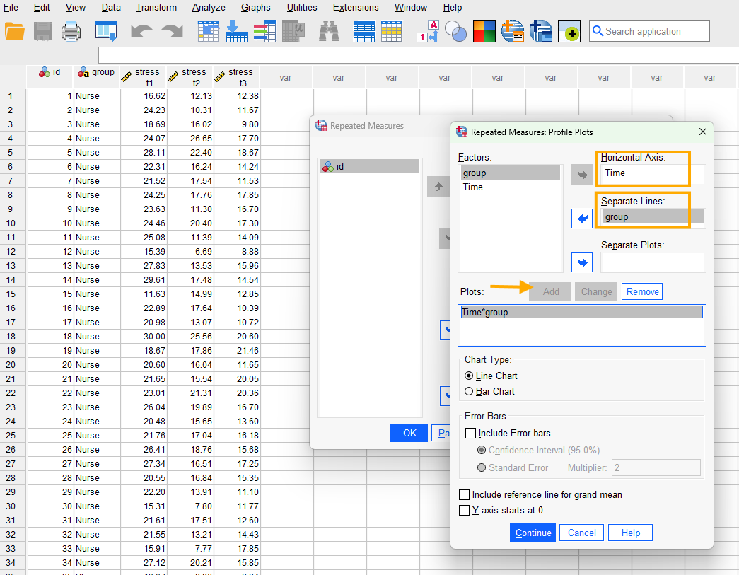 SPSS two-way mixed repeated measures ANOVA